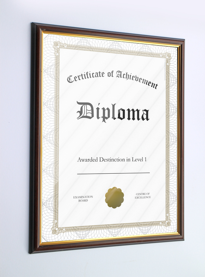 Framed Diploma