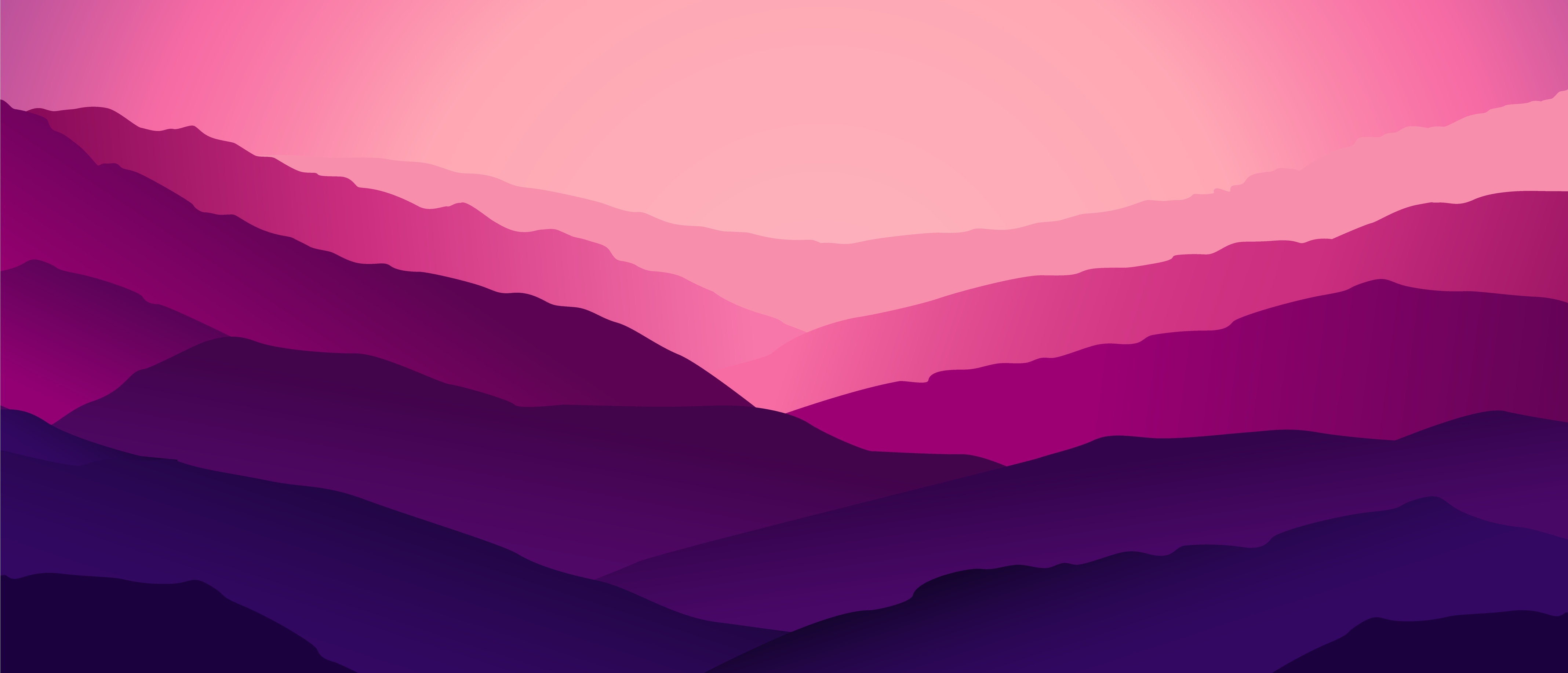 Mountain purple landscape